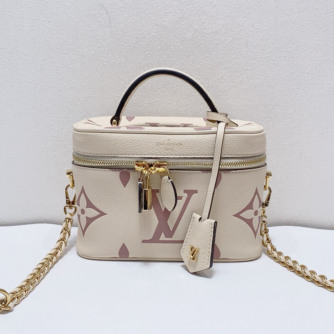 Louis Vuitton - Vanity PM - Grained leather - Beige with mauve pattern - (small)