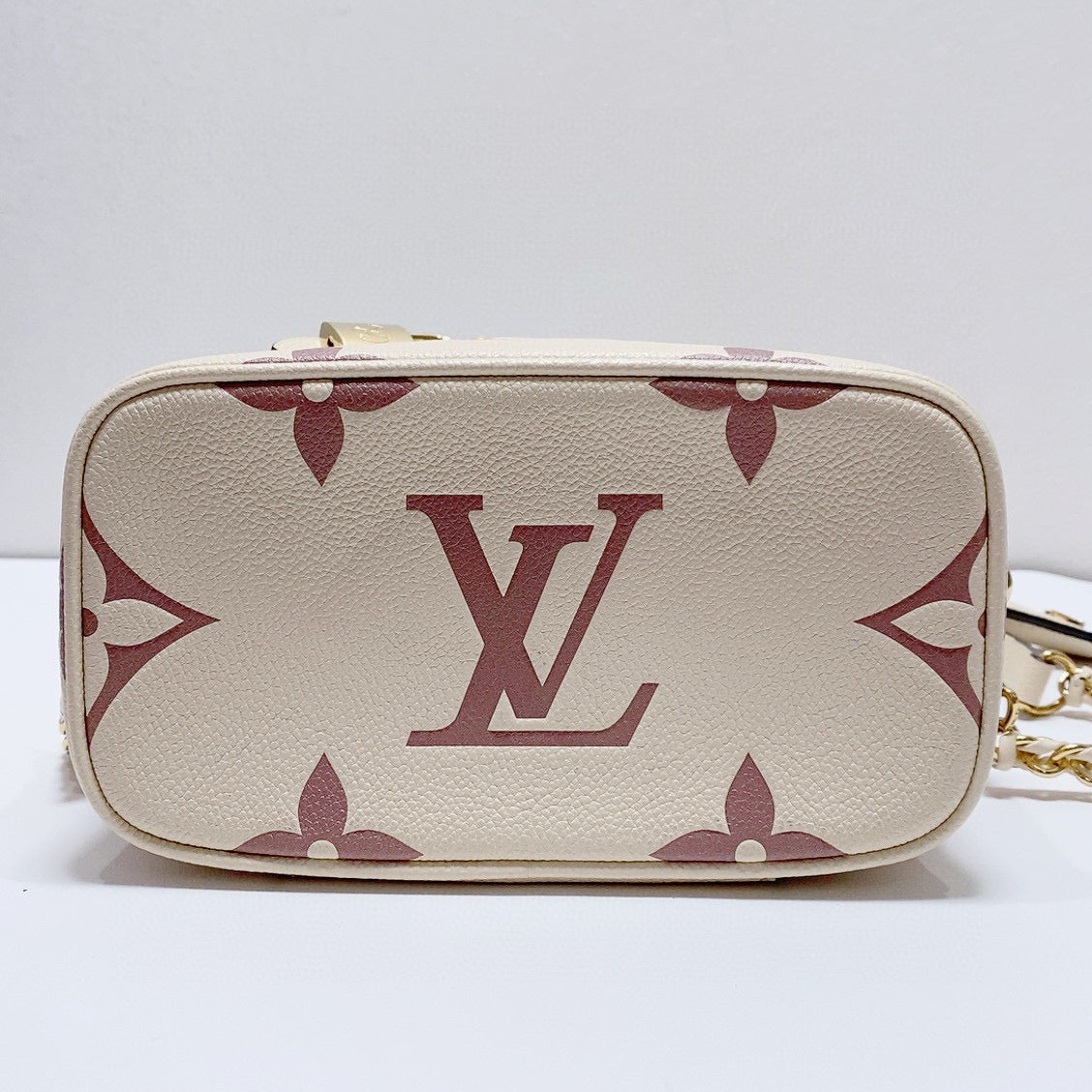 Louis Vuitton - Vanity PM - Grained leather - Beige with mauve pattern - (small)