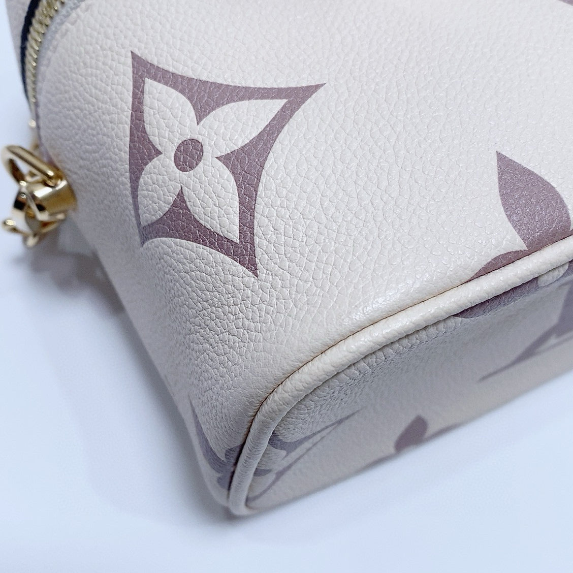 Louis Vuitton - Vanity PM - Grained leather - Beige with mauve pattern - (small)