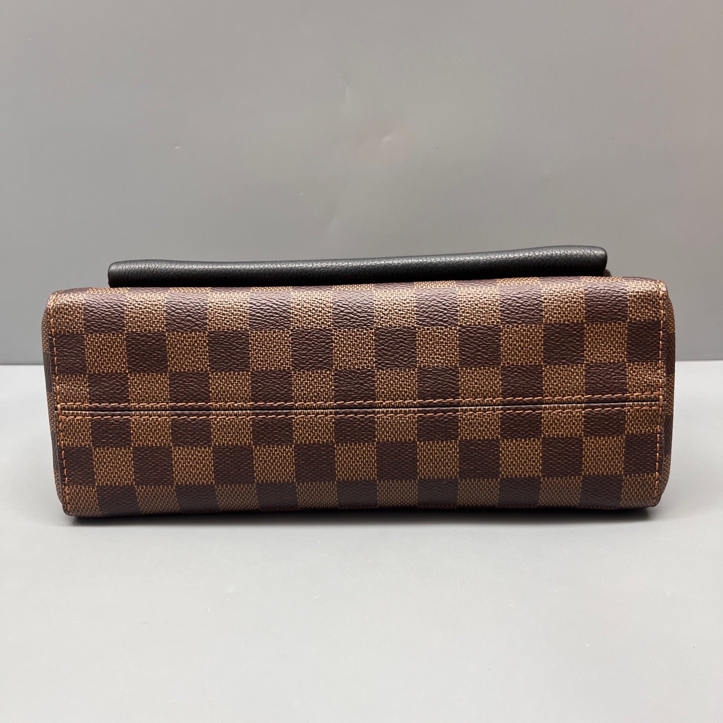 Louis Vuitton - Vavin Chain Bag - Damier Ebene coated canvas with black grained leather trim - Brown - (Small)