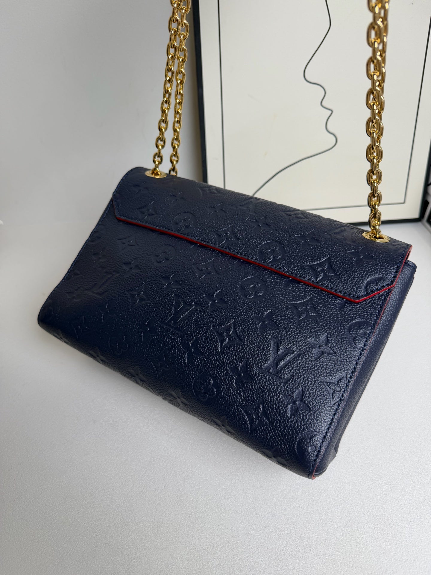 Louis Vuitton - Vavin Chain Bag - Leather - Blue - (small)