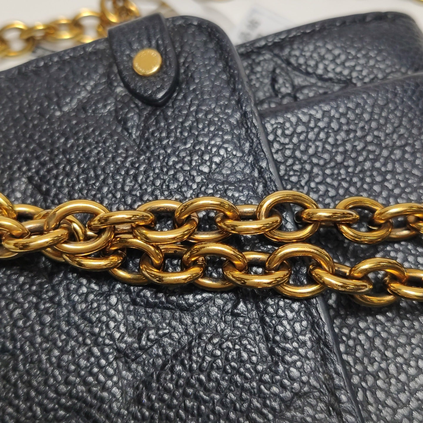Louis Vuitton - Vavin Chain Wallet - Monogram Empreinte leather - Black - (mini)