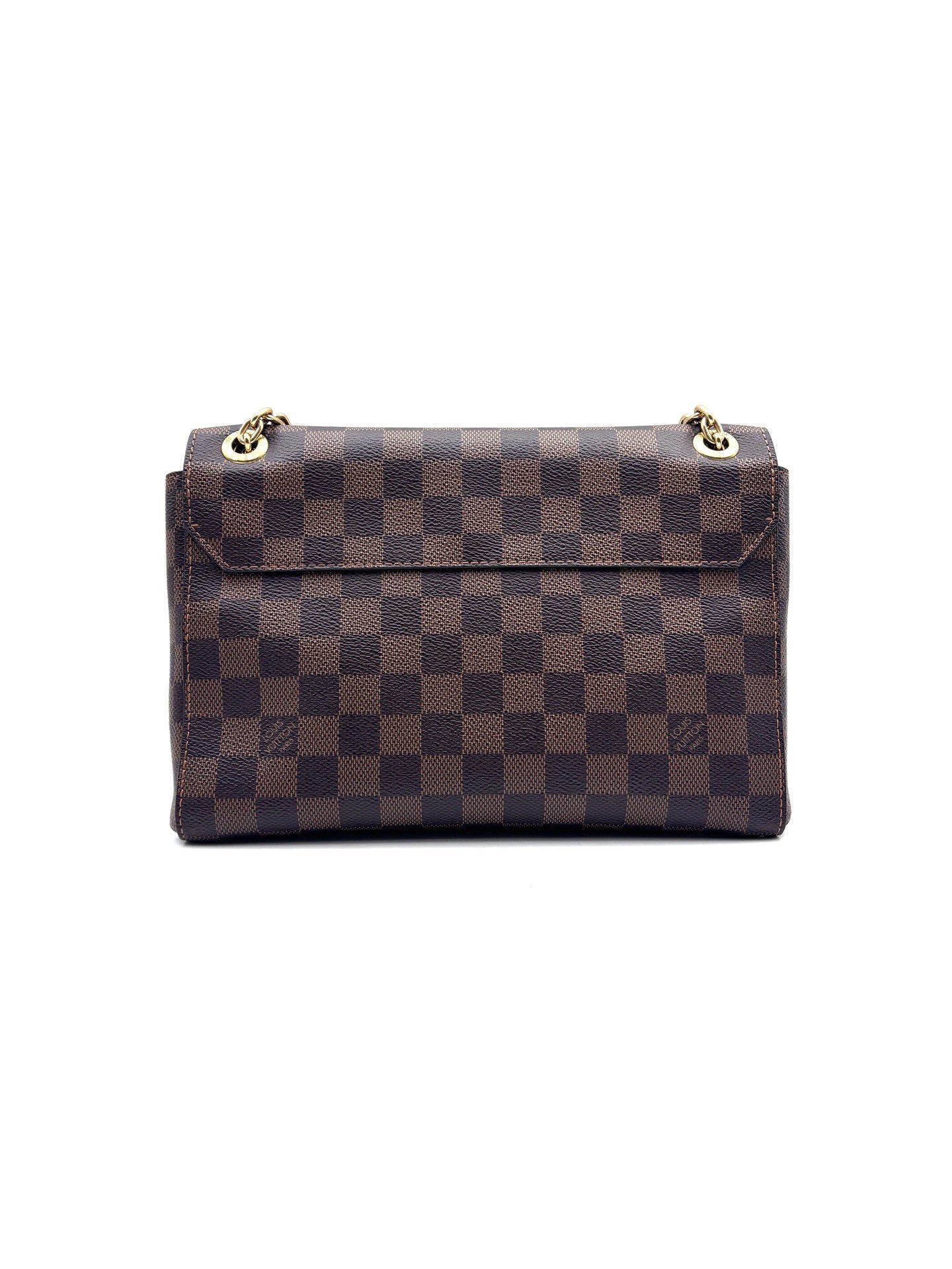 Louis Vuitton - Vavin - Damier Ebene canvas with leather trim - Brown with Burgundy accents - (Medium)
