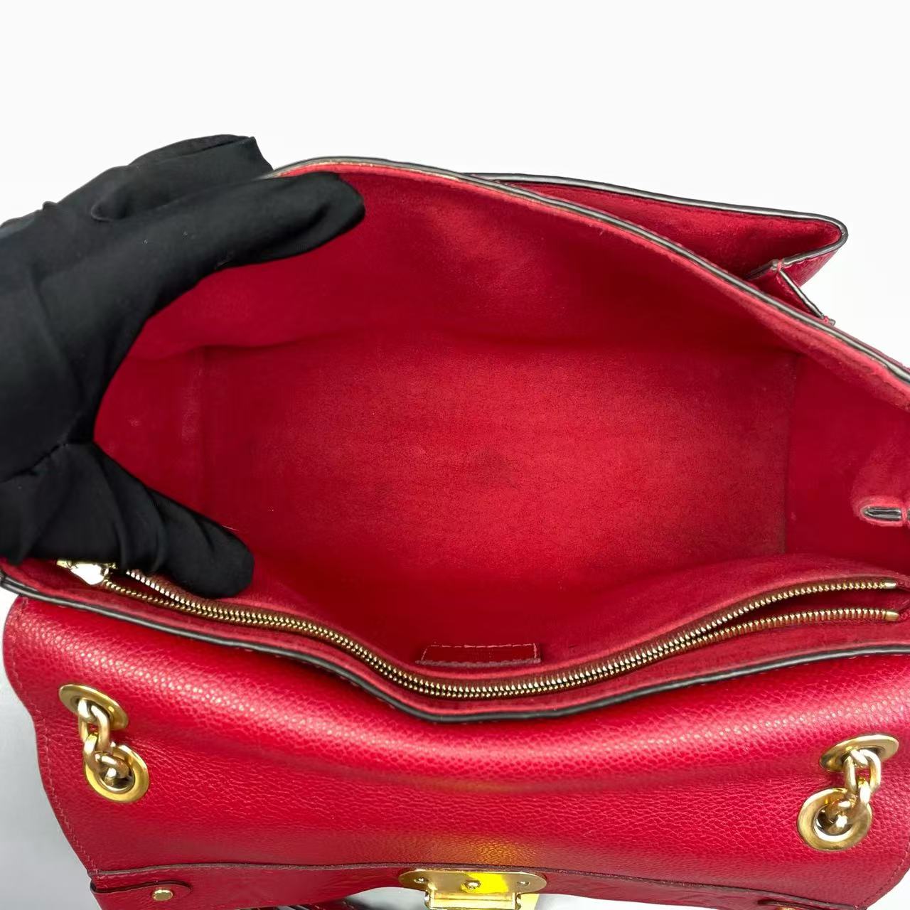 Louis Vuitton - Vavin - Embossed Monogram Grained Leather - Red - (medium)