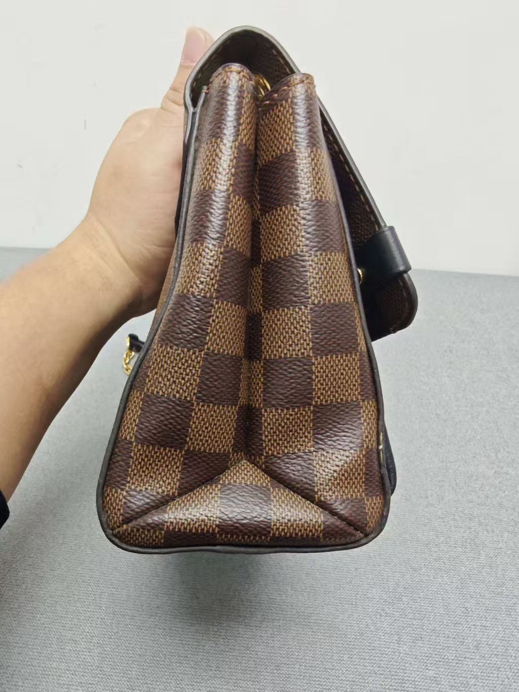 Louis Vuitton - Vavin Medium - Damier Ebene coated canvas and grained leather - Brown and Black with Gold-Tone Hardware - (Medium)