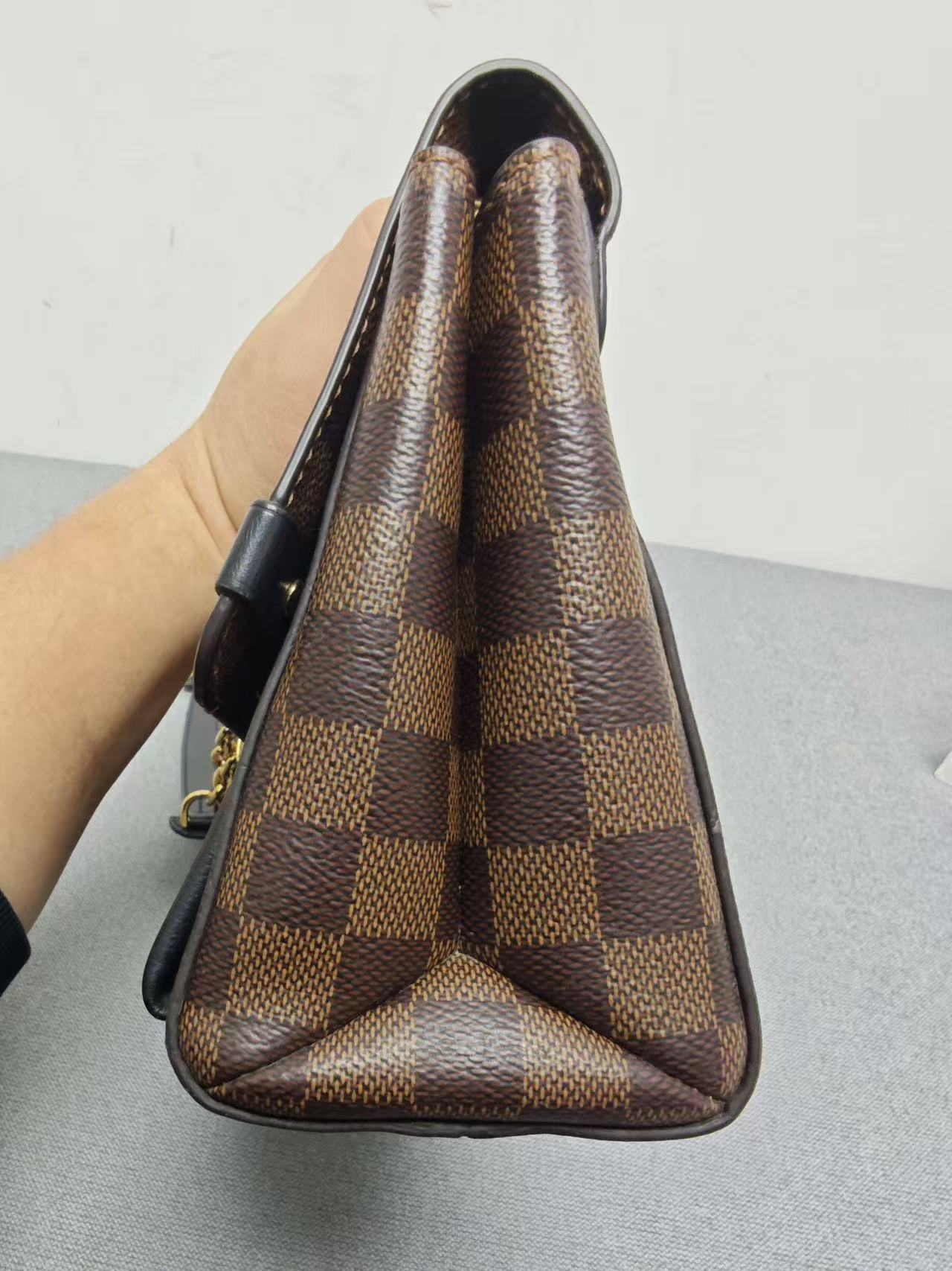 Louis Vuitton - Vavin Medium - Damier Ebene coated canvas and grained leather - Brown and Black with Gold-Tone Hardware - (Medium)