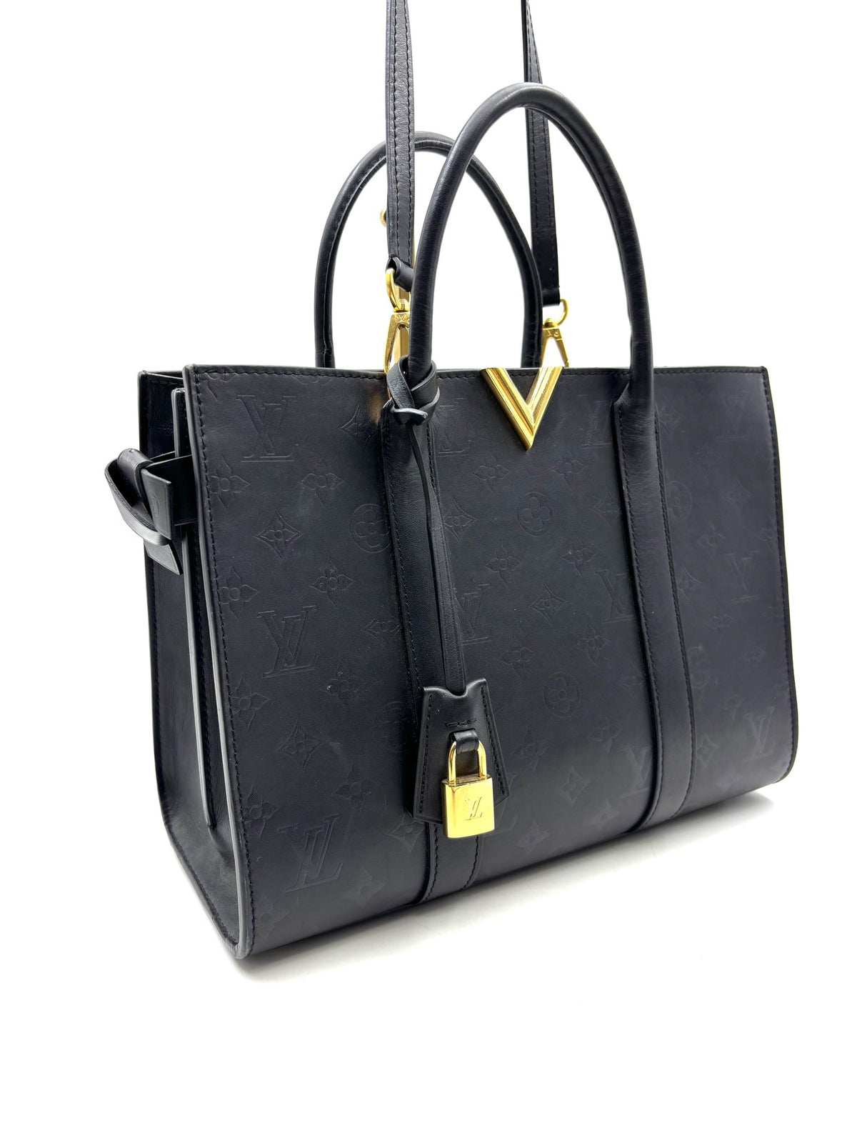 Louis Vuitton - Very Tote - Leather - Black