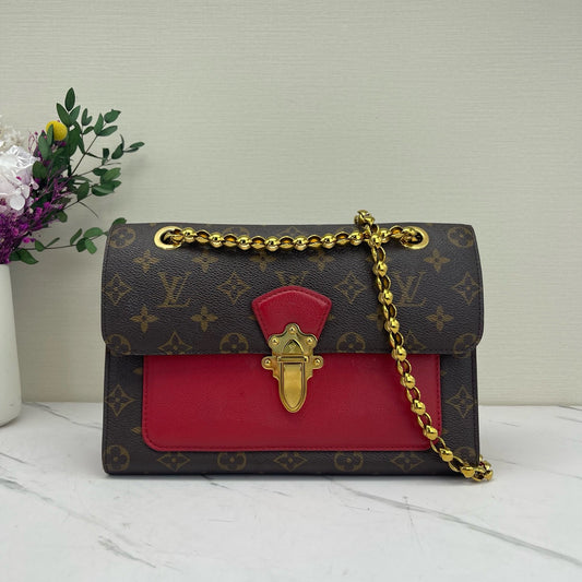 Louis Vuitton - Victoire - Leather - Brown - (Small)