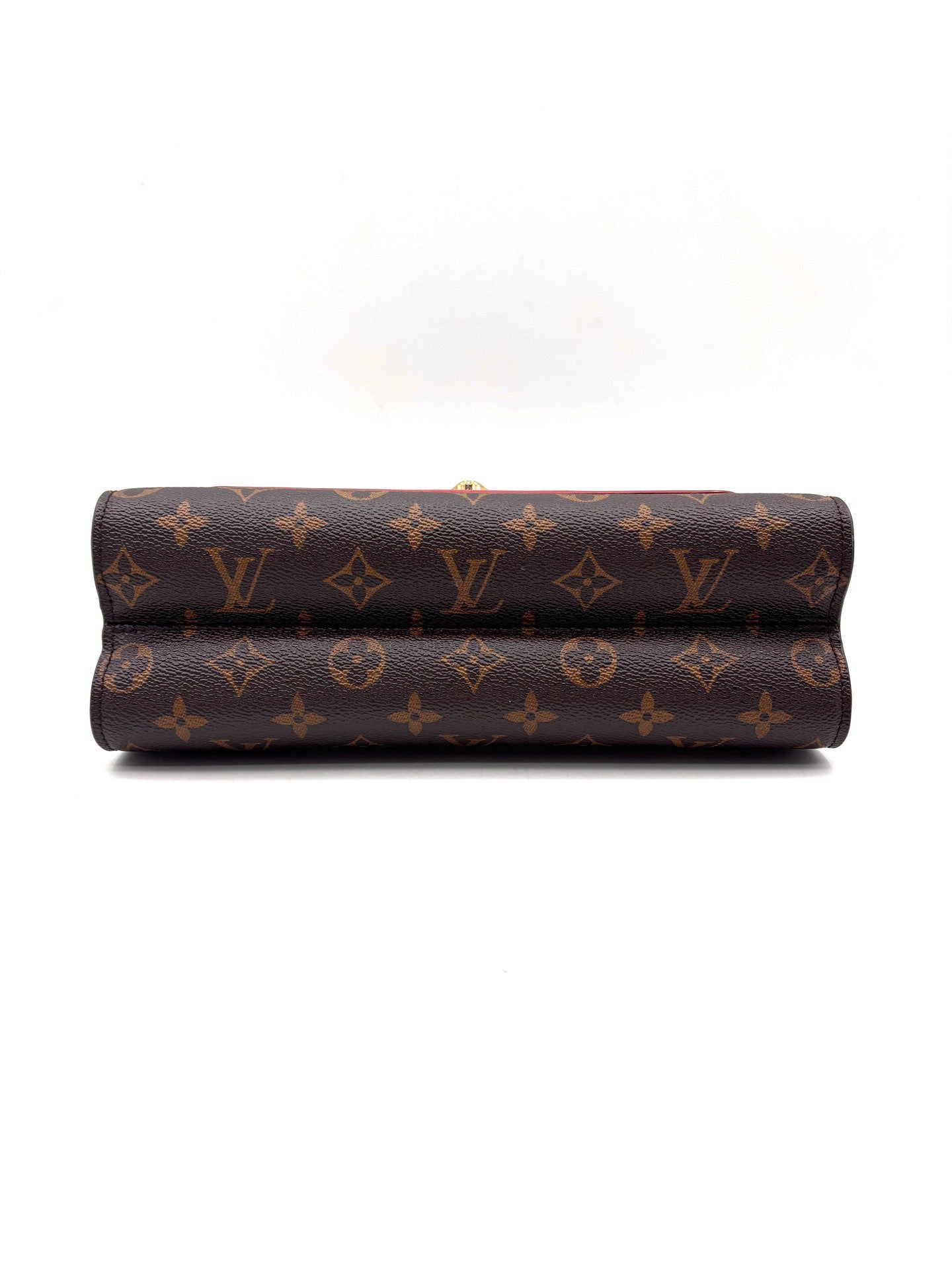 Louis Vuitton - Victoire - Monogram canvas and cowhide leather - Brown with Red accents - (Medium)