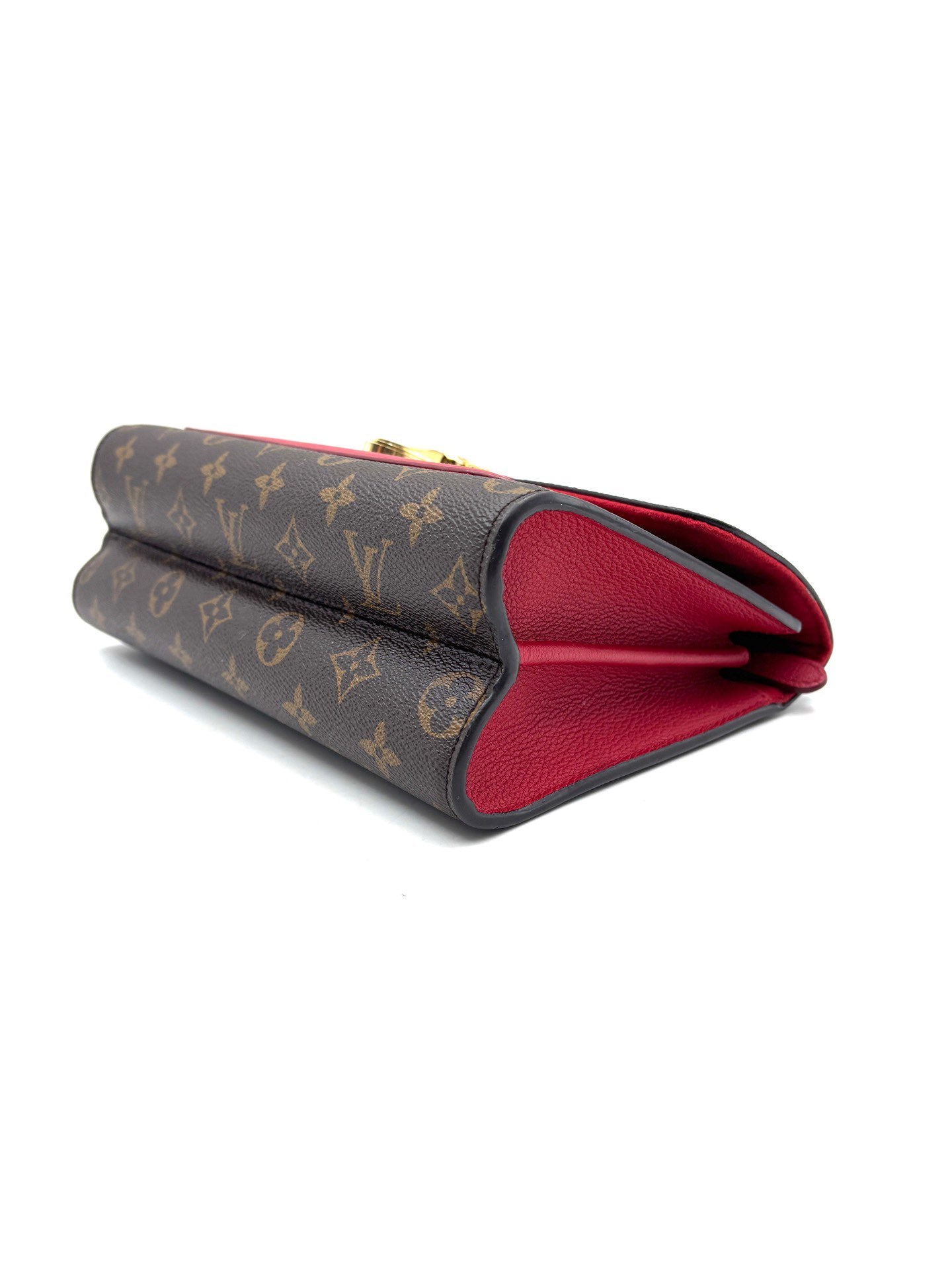 Louis Vuitton - Victoire - Monogram canvas and cowhide leather - Brown with Red accents - (Medium)
