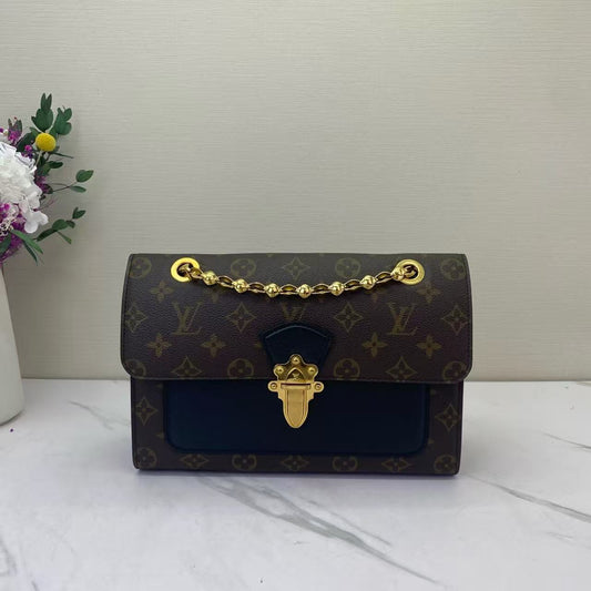 Louis Vuitton - Victoire - Monogram canvas and leather - Brown and Black with Gold-Tone Hardware - (medium)