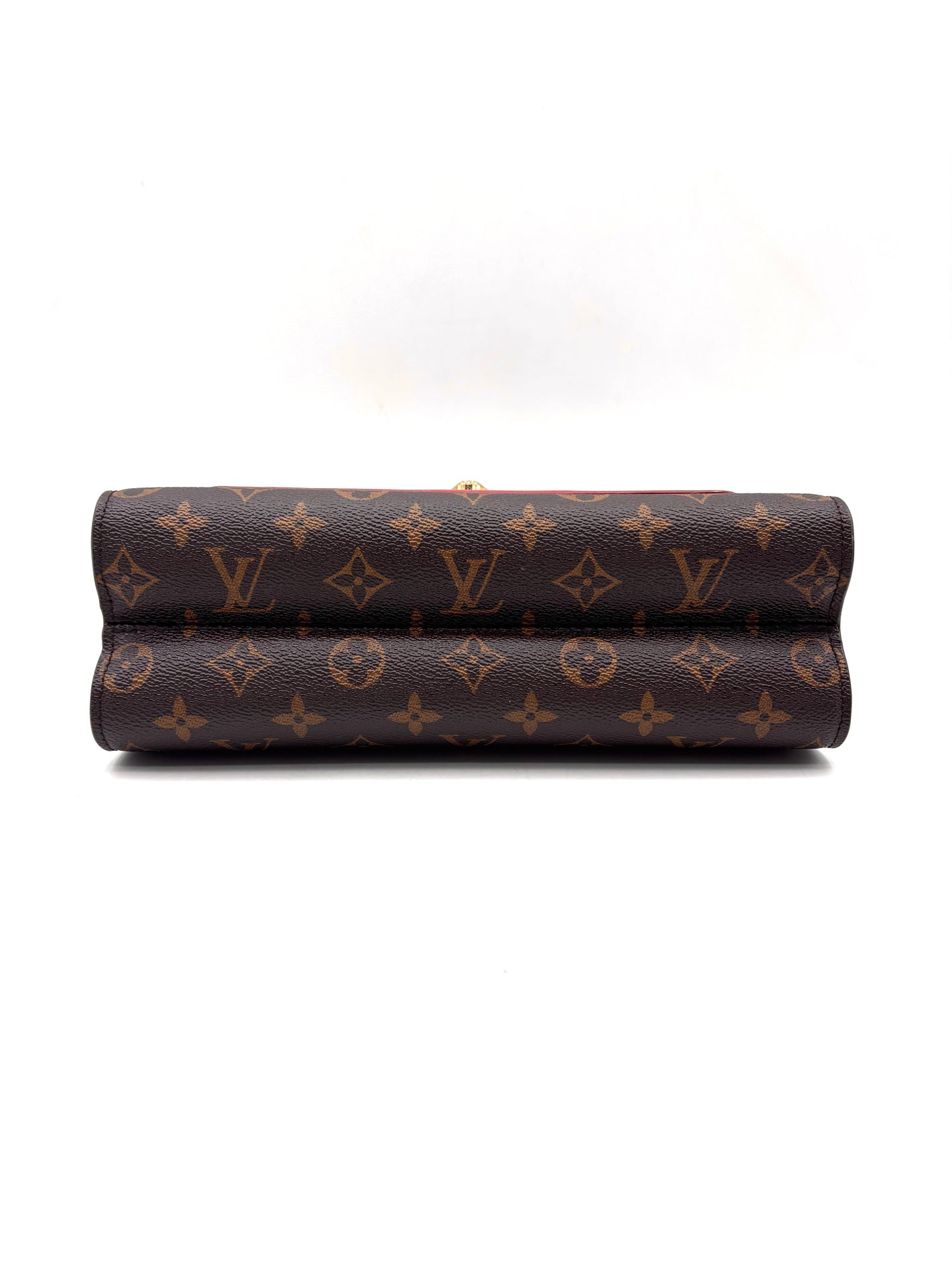 Louis Vuitton - Victoire - Monogram coated canvas and cowhide leather - Brown and Red - (medium)
