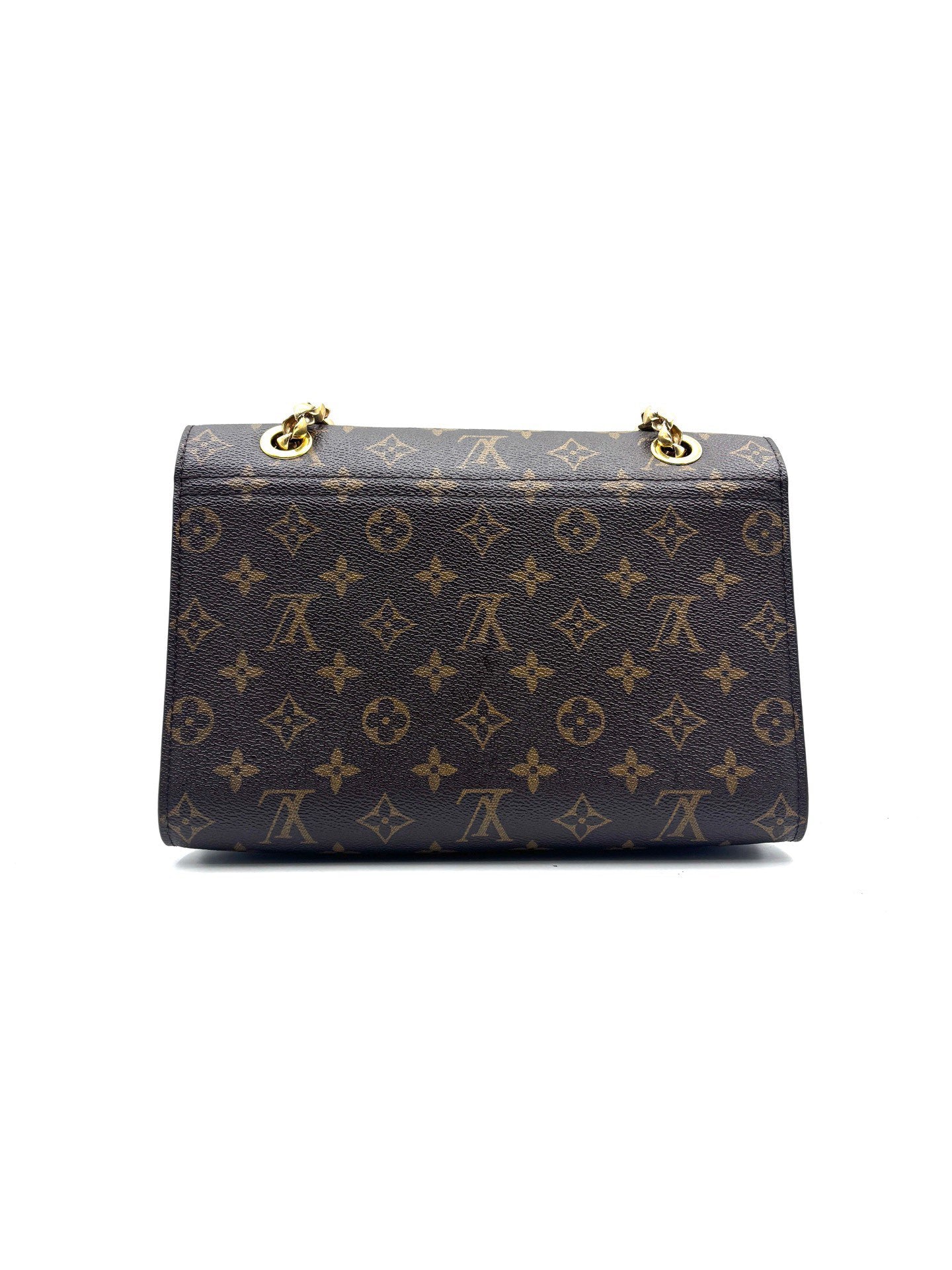 Louis Vuitton - Victoire - Monogram coated canvas and grain leather - Brown and Black - (medium)