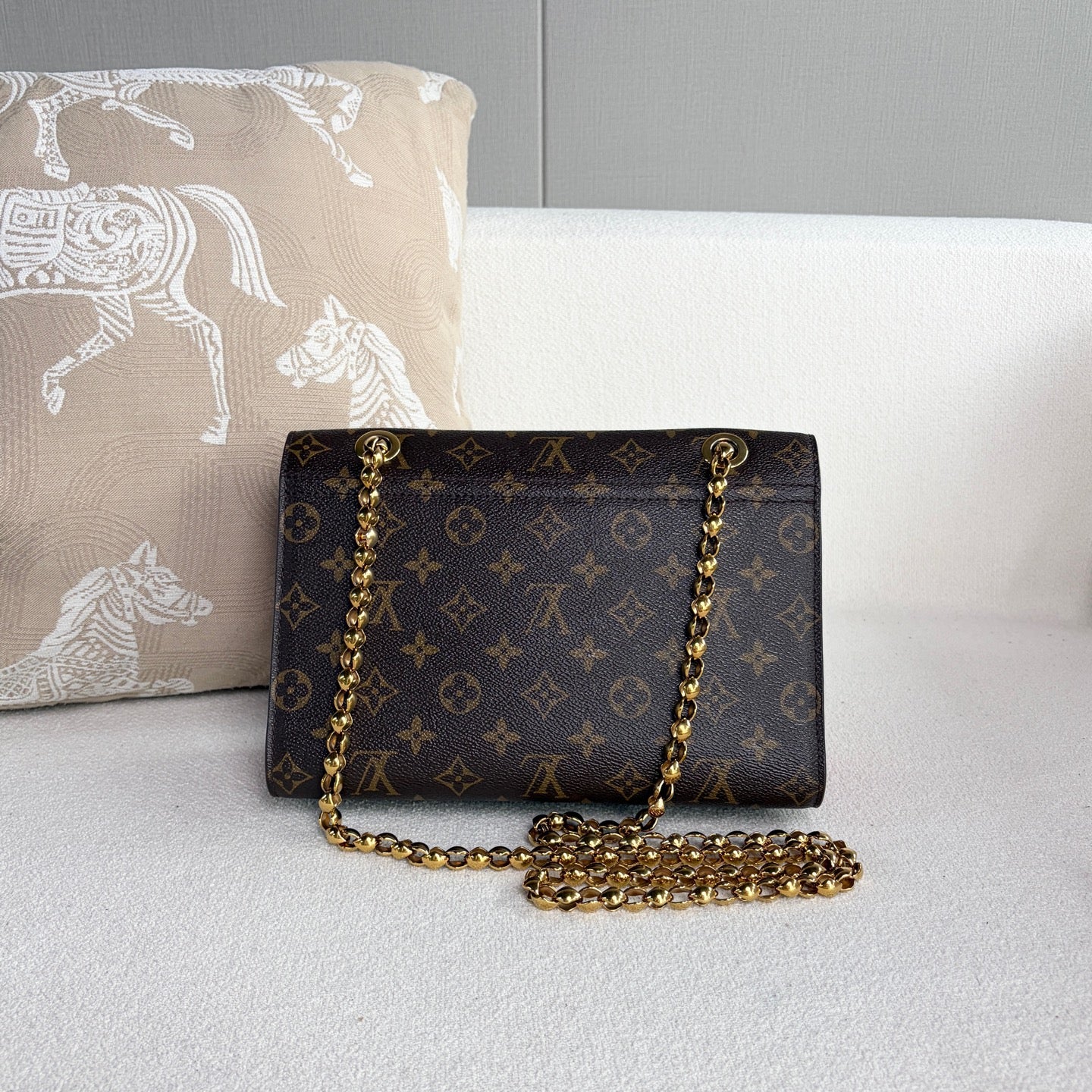Louis Vuitton - Victoria Chain Bag - Leather - Brown - (Small)