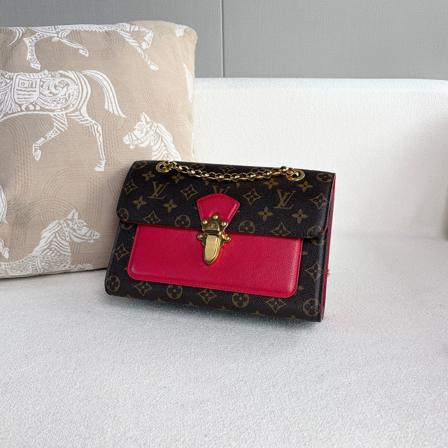 Louis Vuitton - Victoria Chain Bag - Leather - Brown - (Small)
