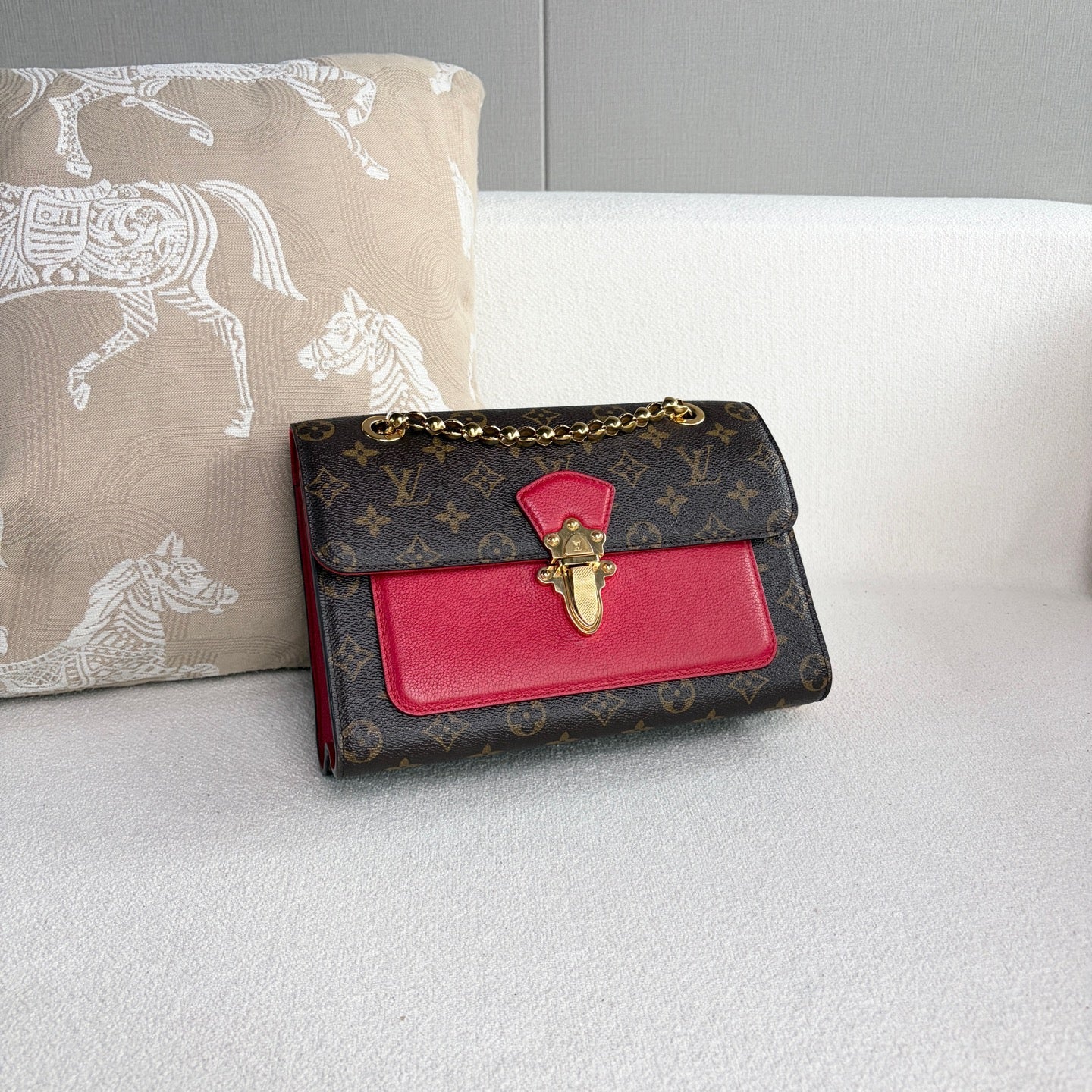 Louis Vuitton - Victoria Chain Bag - Leather - Brown - (Small)