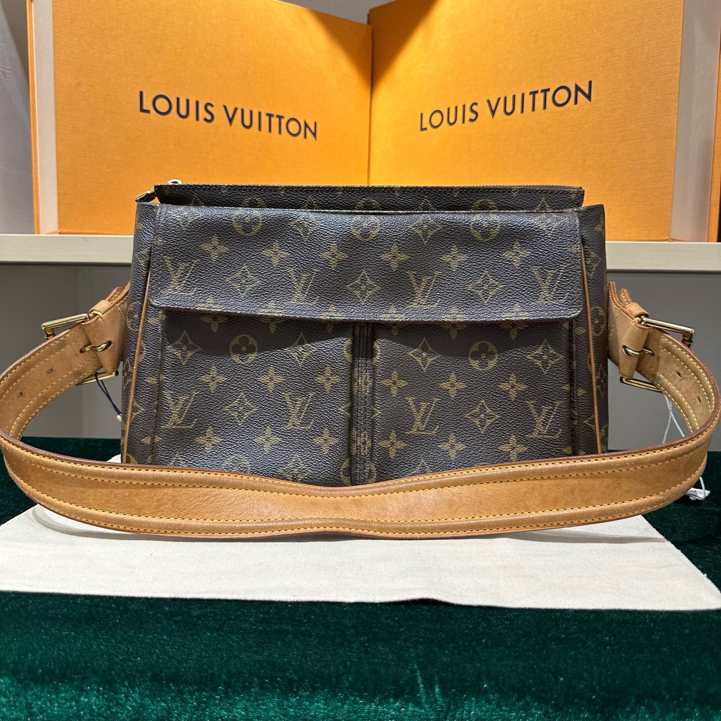 Louis Vuitton - Viva-Cité MM - Monogram coated canvas with Vachetta leather trim - Brown - (medium)