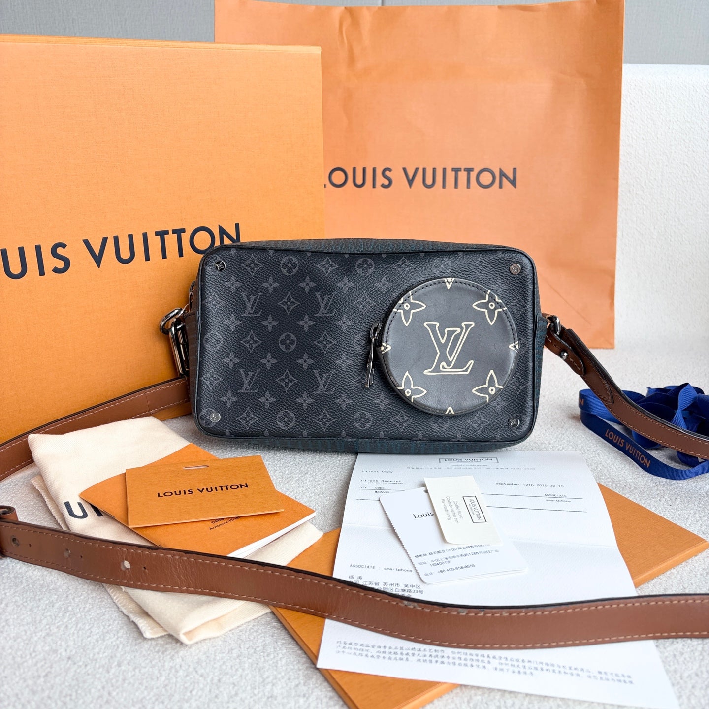 Louis Vuitton - Volga On Strap - Leather - Grey - (Small)