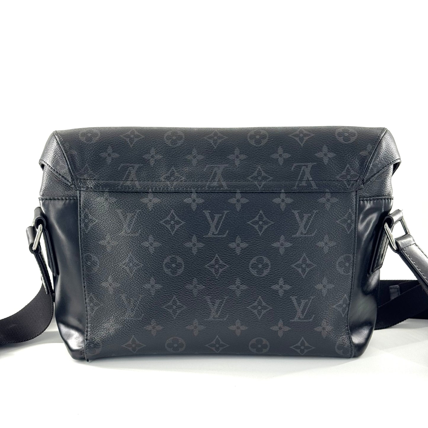 Louis Vuitton - Voyager Messenger Bag - Monogram Eclipse coated canvas with grained leather trim - Black - (Medium)
