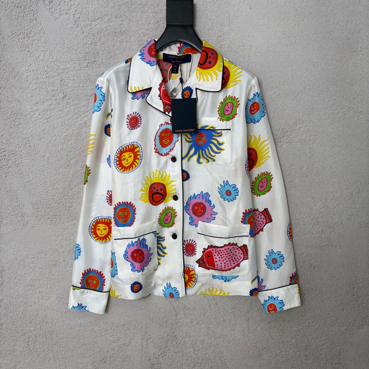 Louis Vuitton - Yayoi Kusama - Silk - White - (38)