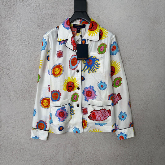 Louis Vuitton - Yayoi Kusama - Silk - White - (38)