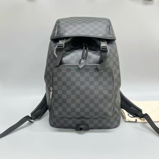 Louis Vuitton - Zack - Damier Graphite coated canvas with leather trim - Black - (Large)