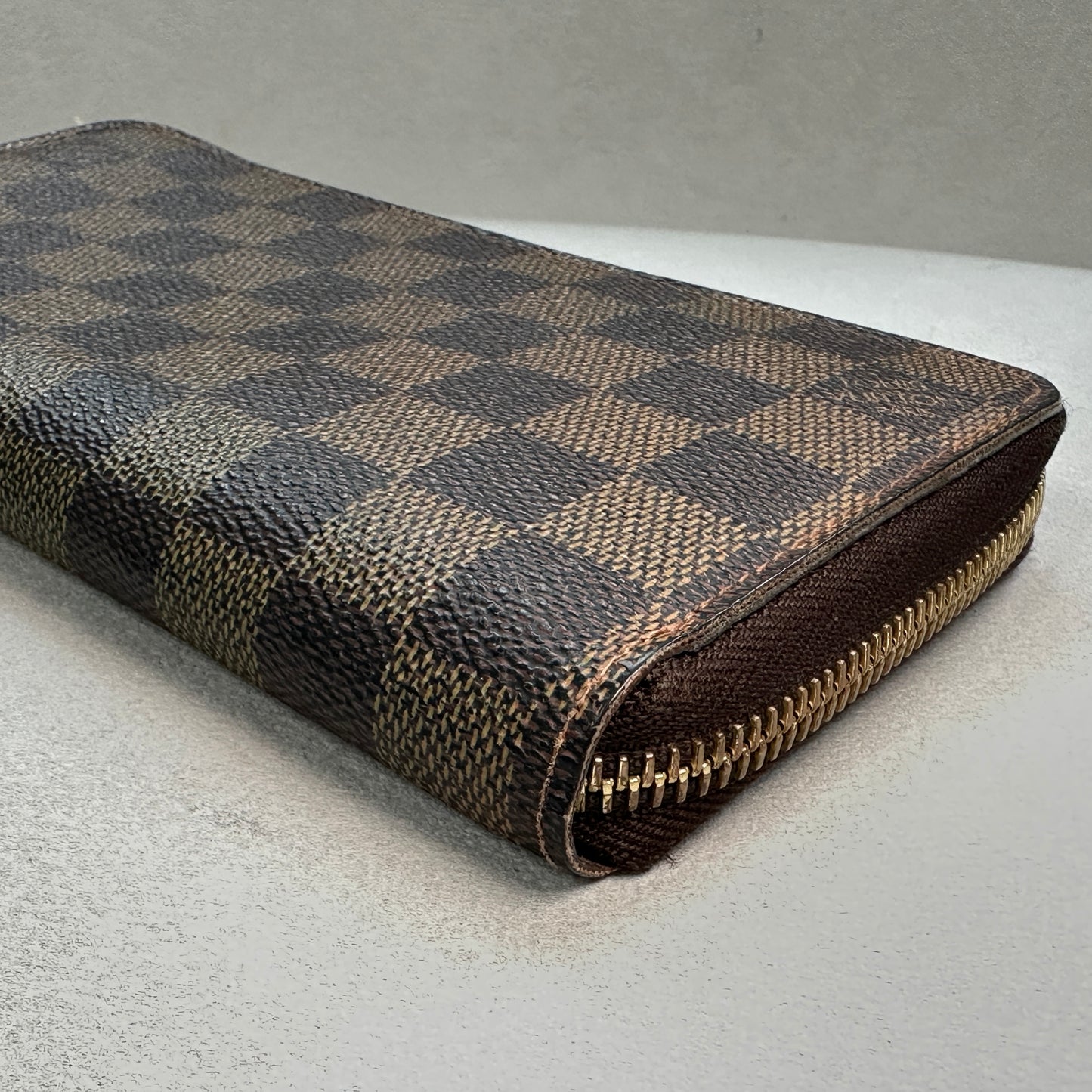 Louis Vuitton - Zippy Wallet - Cloth - Brown - (small)