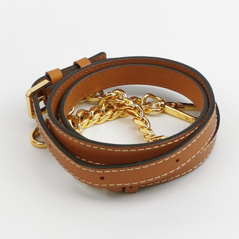 MCM - Visetos Bucket Bag - Visetos coated canvas with leather trim - Brown - (mini)