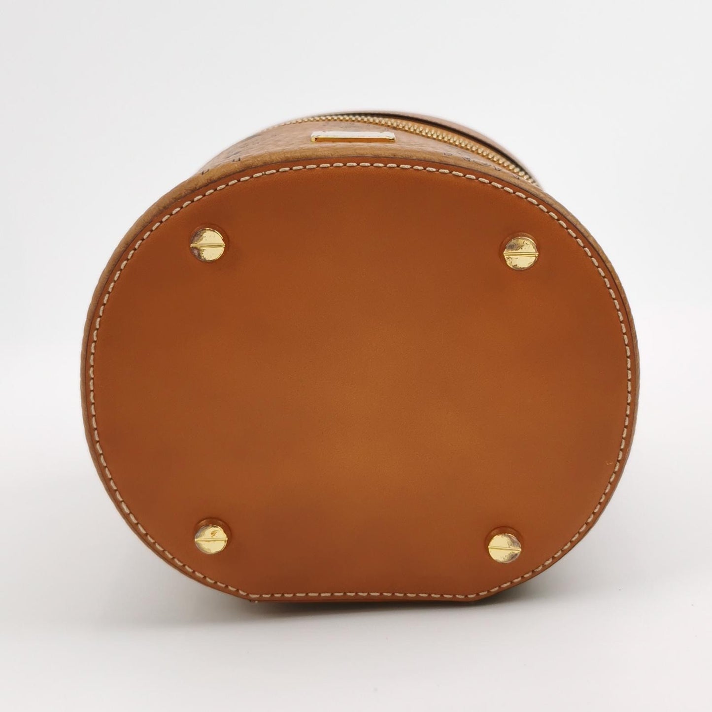 MCM - Visetos Bucket Bag - Visetos coated canvas with leather trim - Brown - (mini)