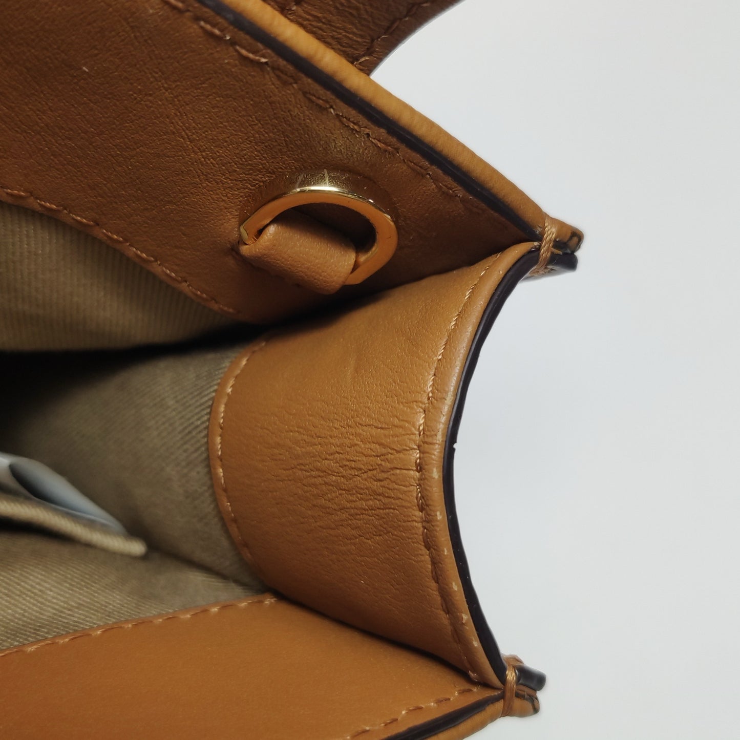 MCM - Visetos Mini Shopper (MYSAAVI02CO001) - Visetos monogram coated canvas with leather trim - Cognac - (mini)