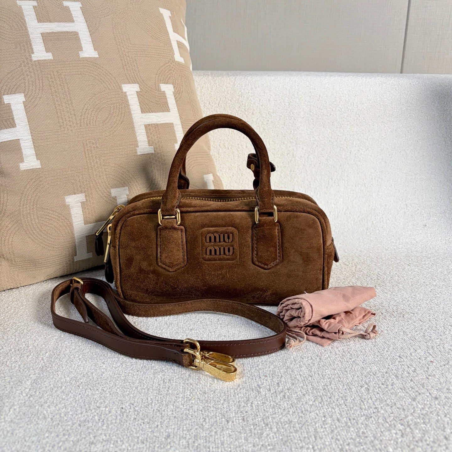 Miu Miu - Arcadie - Suede - Brown - (small)