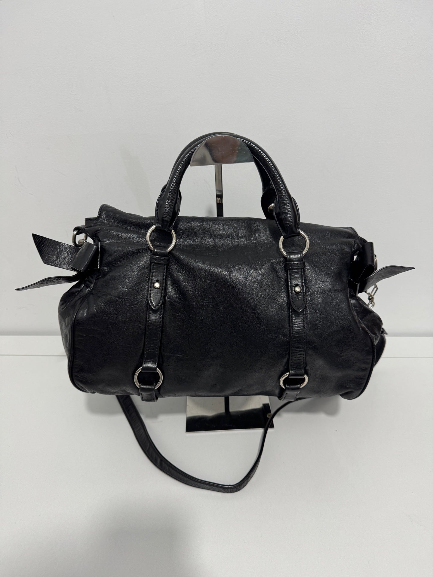 Miu Miu - Bowler Bag - Leather - Black - (medium)