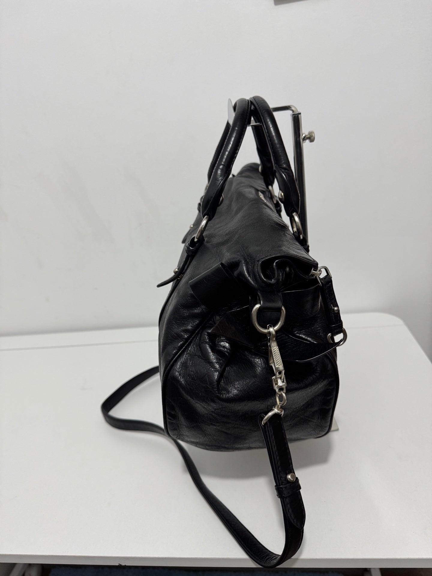 Miu Miu - Bowler Bag - Leather - Black - (medium)