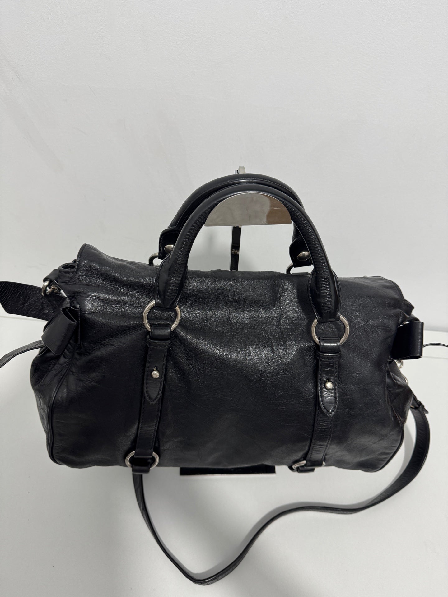 Miu Miu - Bowler Bag - Leather - Black - (medium)