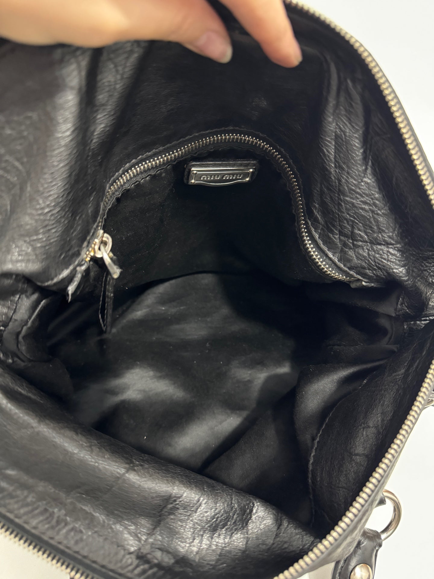 Miu Miu - Bowler Bag - Leather - Black - (medium)