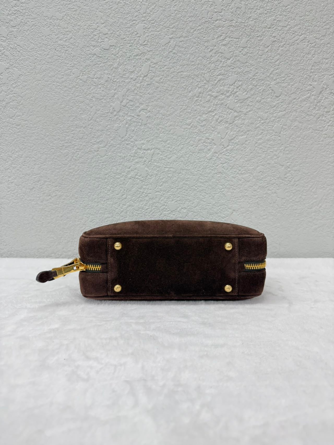 Miu Miu - Bowling bag - Suede leather - Brown - (Small)