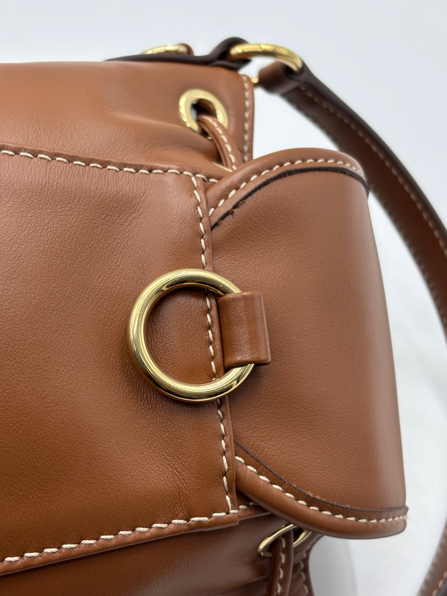 MIU MIU - Drawstring Mini Backpack - Leather - Brown - (Mini)