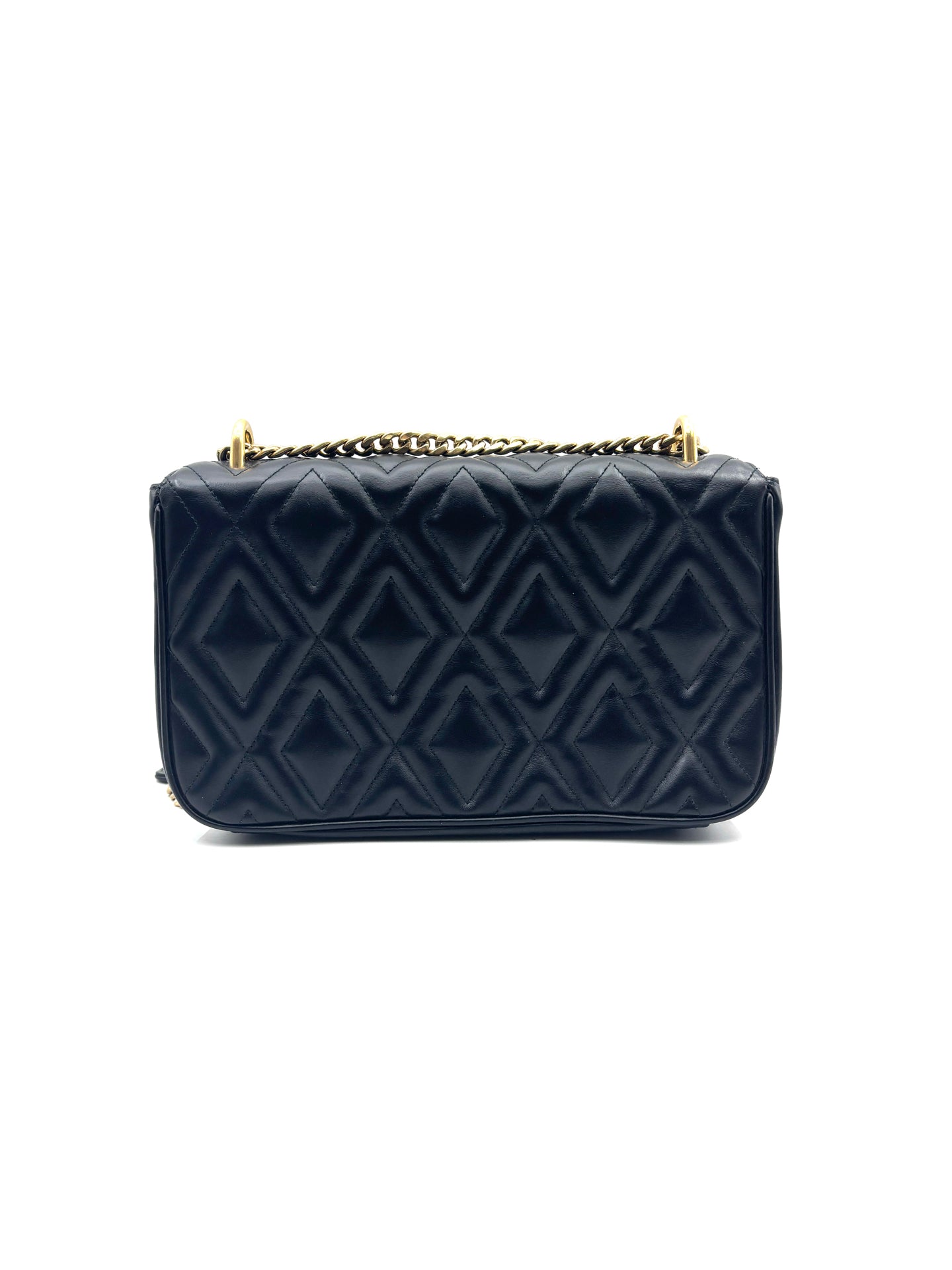 Miu Miu - Flap Chain Bag - Leather - Black - (medium)
