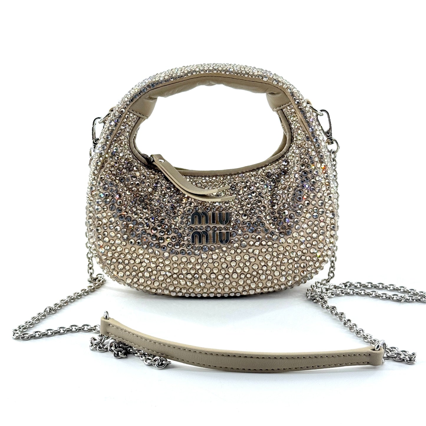 Miu Miu - Hobo Bag - Leather - Gold
