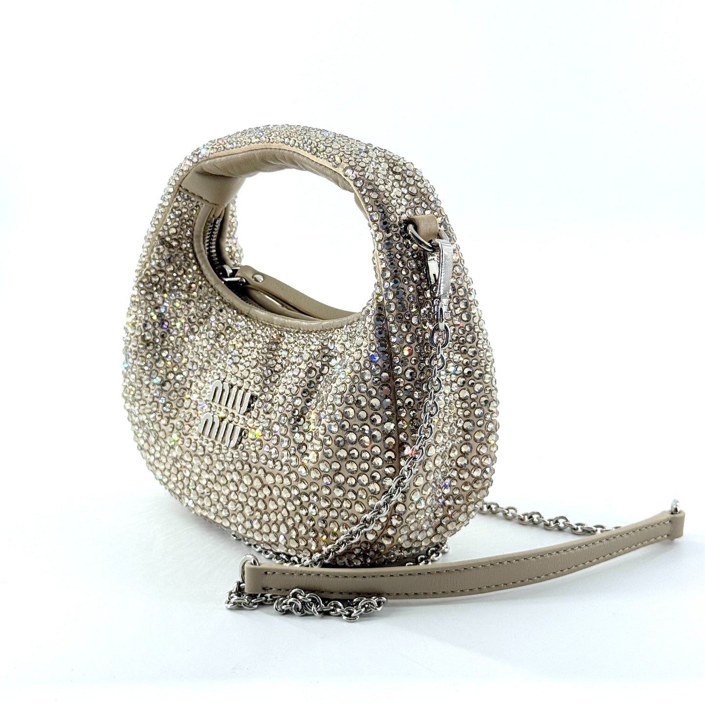 Miu Miu - Hobo Bag - Leather - Gold
