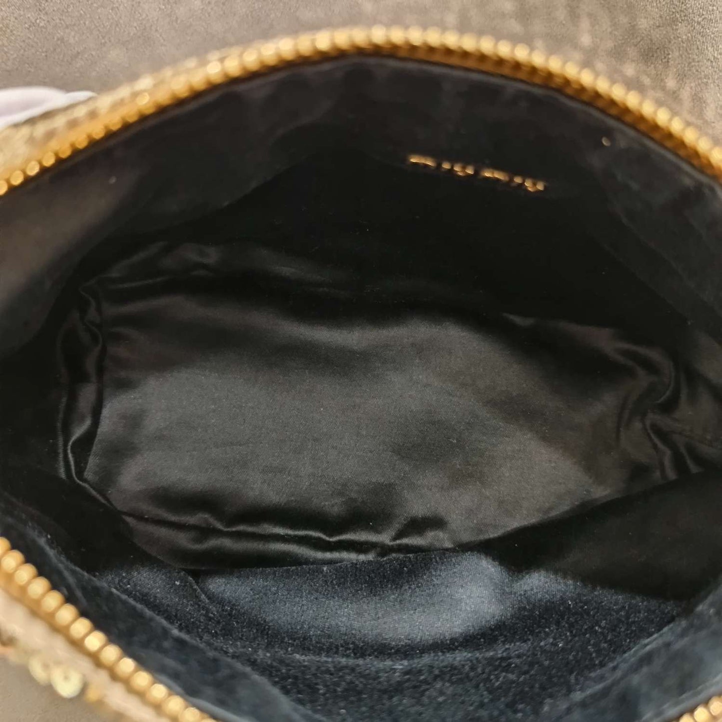 Miu Miu - Limited Edition Sequin Shoulder Bag - Sequin-embellished fabric - Gold - (mini)