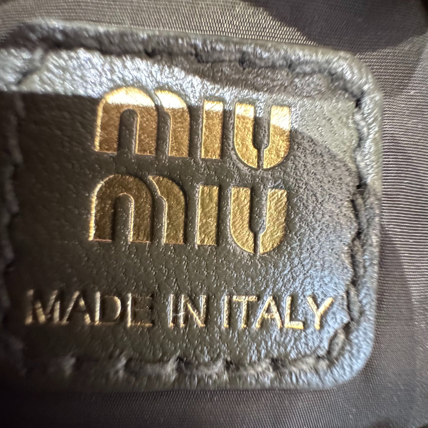 Miu Miu - Lunchbox Bag - Regenerated nylon - Moss Green with Yellow and Gold-Tone Hardware - (mini)
