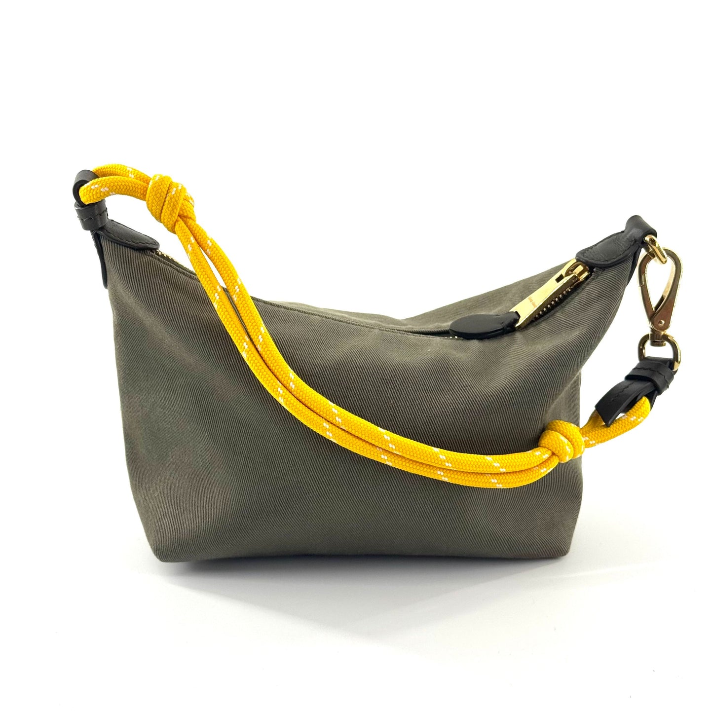 Miu Miu - Lunchbox Bag - Regenerated nylon - Moss Green with Yellow and Gold-Tone Hardware - (mini)