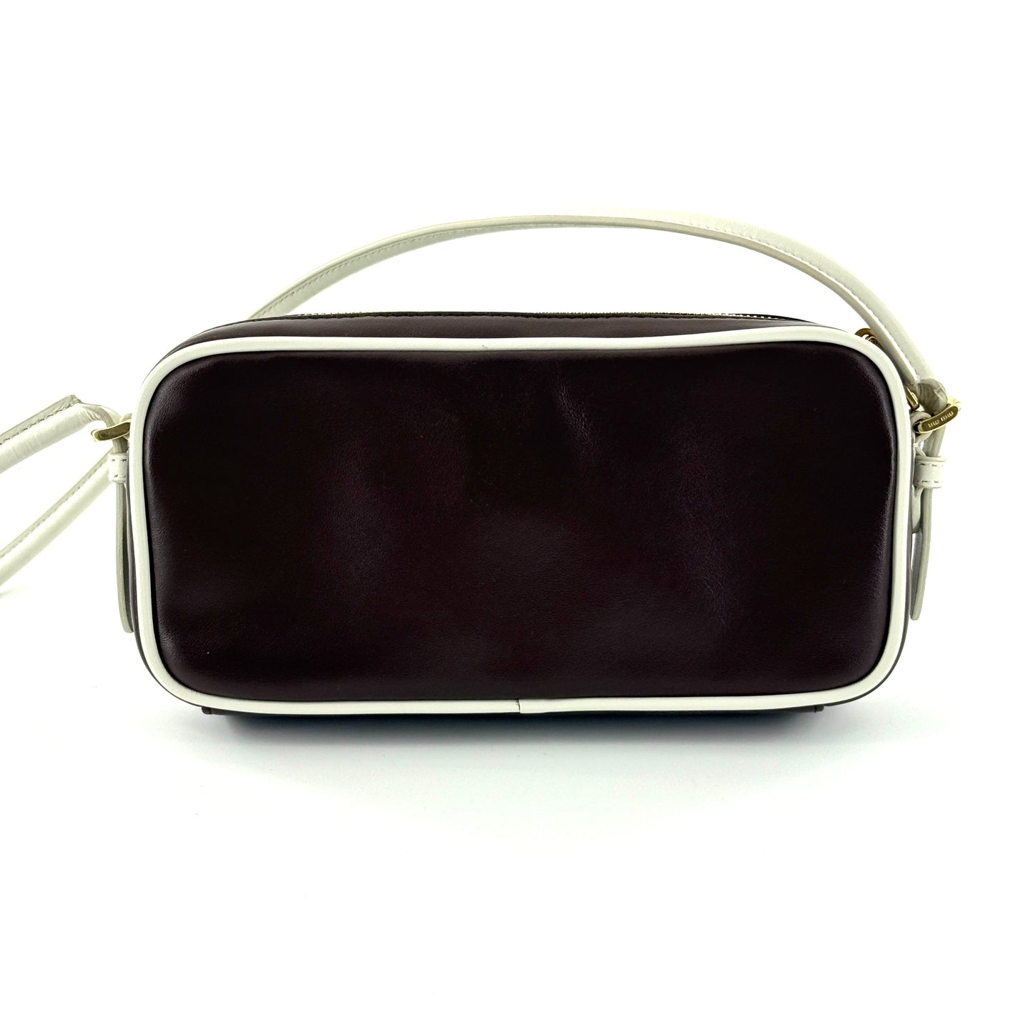Miu Miu Mahjong Bag Leather Brown - view 1