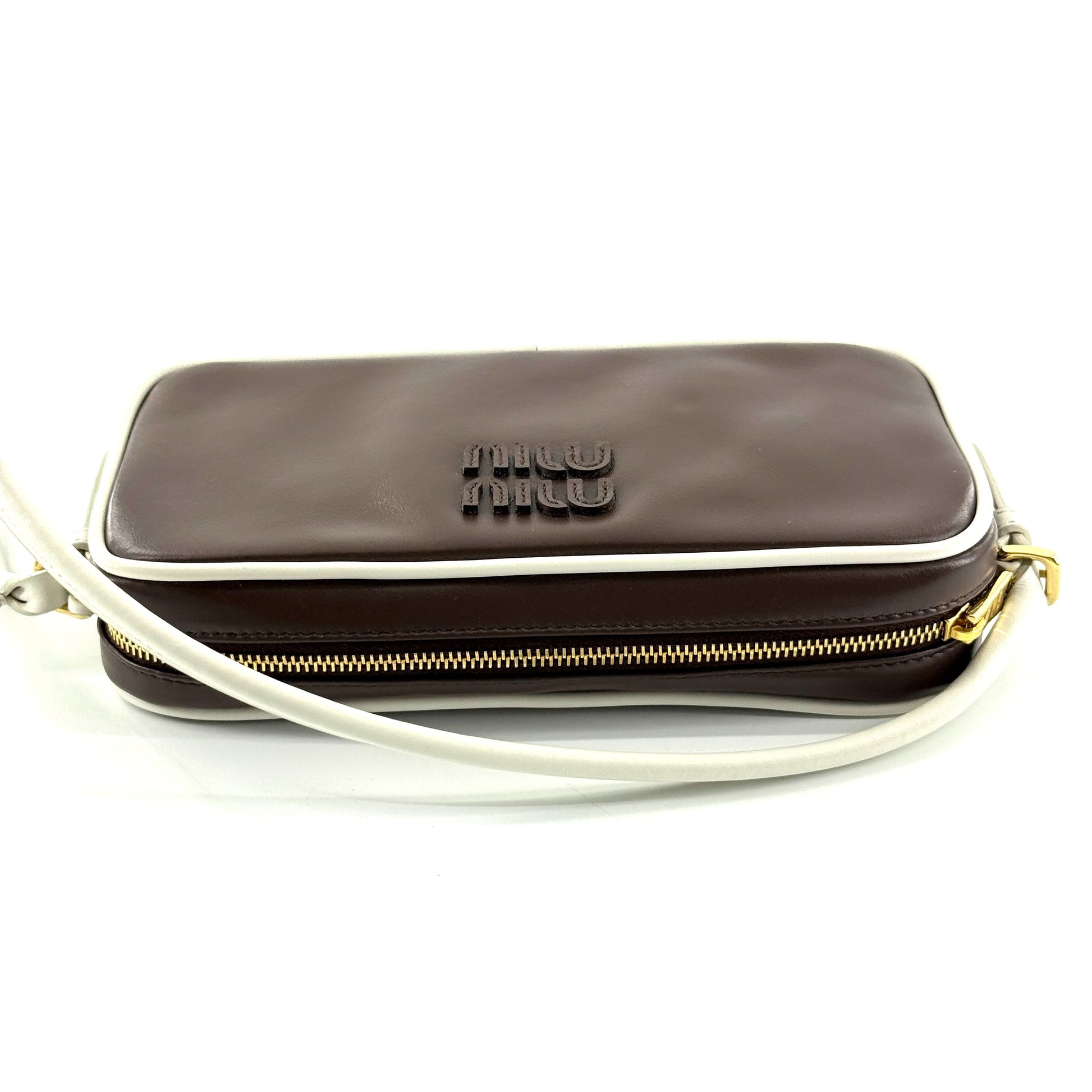 Miu Miu Mahjong Bag Leather Brown - view 8