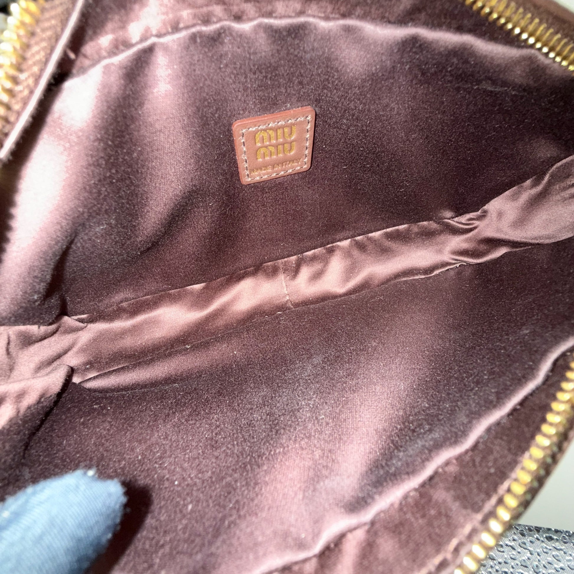 Miu Miu Mahjong Bag Leather Brown - view 9