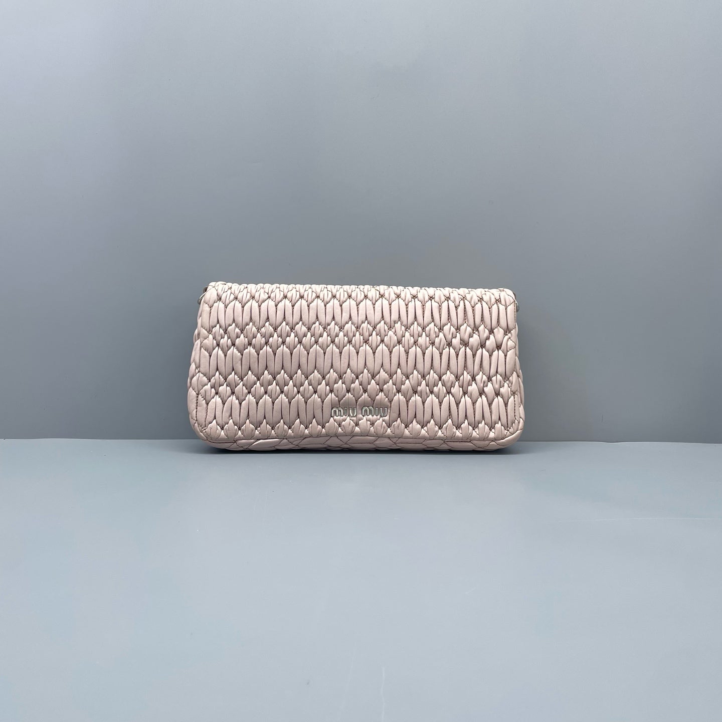 Miu Miu - Matelassé Jewel Chain Shoulder Bag - Leather - Pink - (Small)
