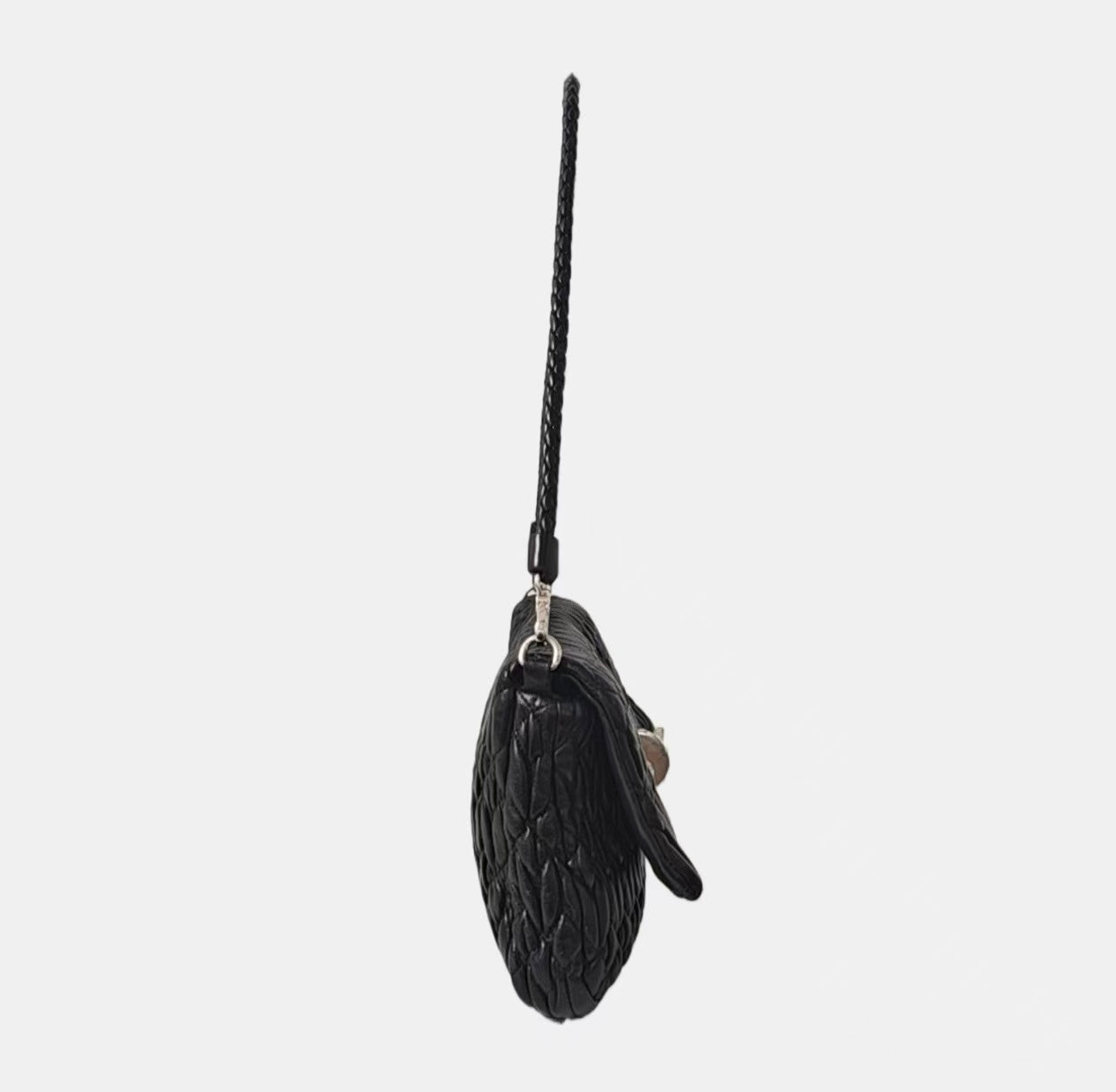Miu Miu - Matelassé - Lambskin leather - Black - (Small)