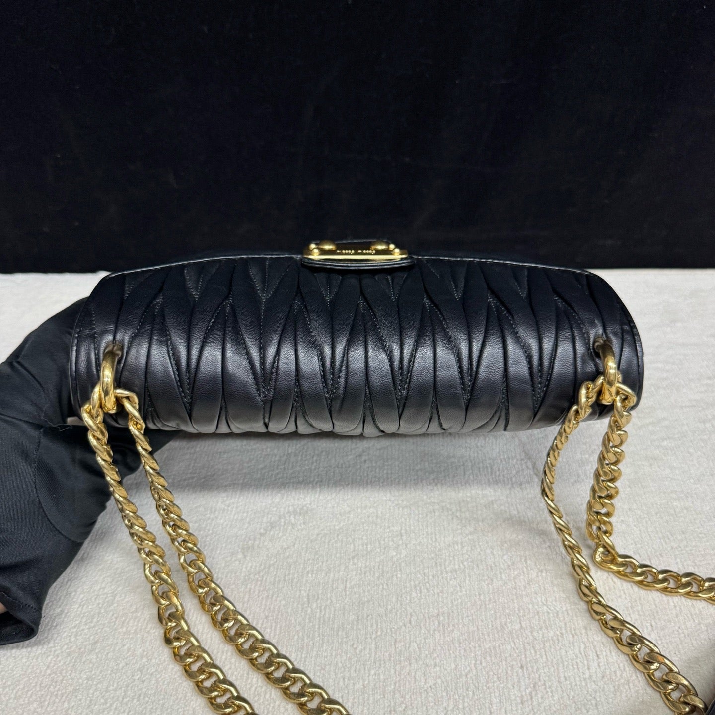 Miu Miu - Matelassé - Leather - Black - (small)
