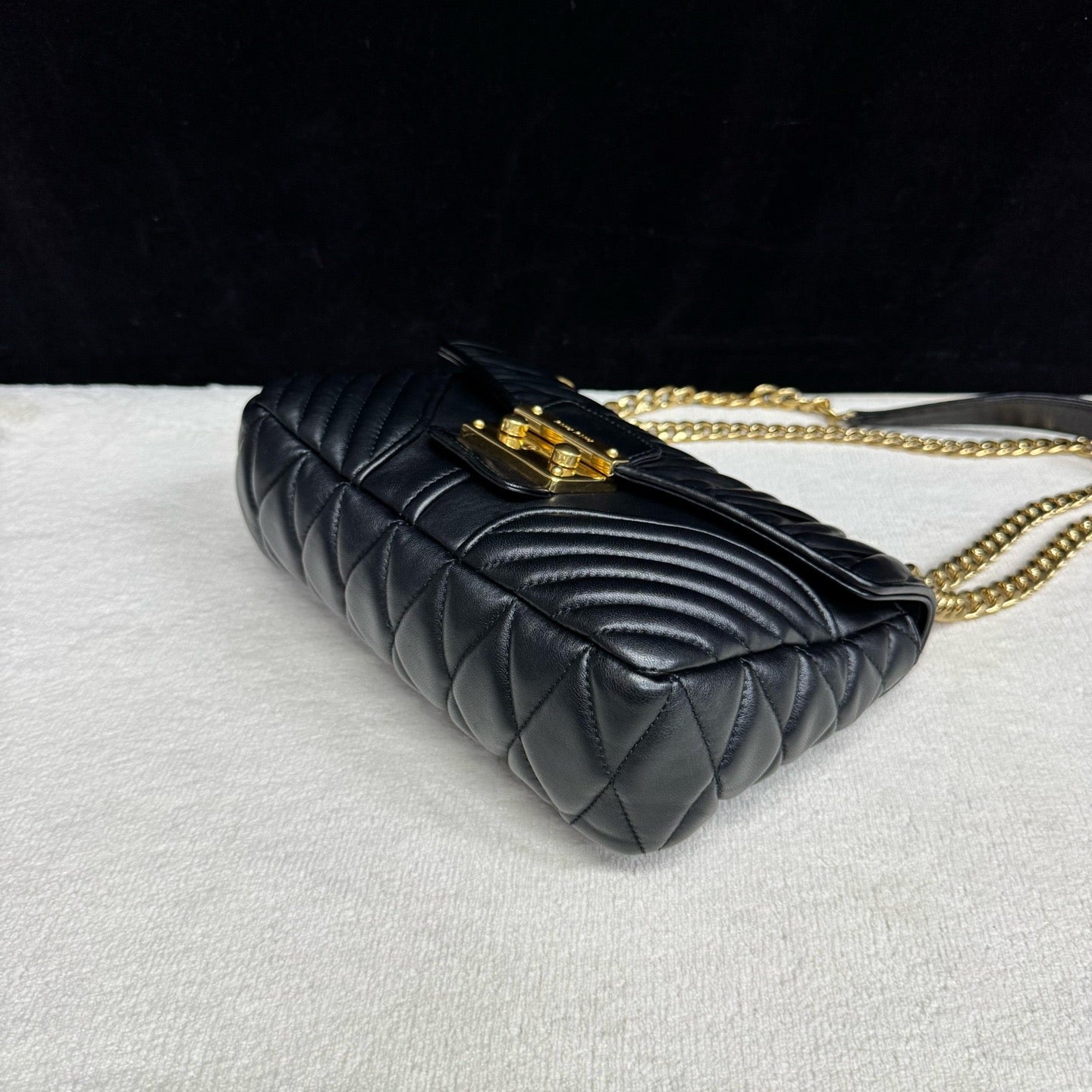 Miu Miu - Matelassé - Leather - Black - (small)